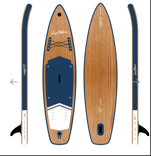 Доска SUP Board надувная (Сапборд) Royal Wood 11.0 Premium 11.0 (335см) - фото