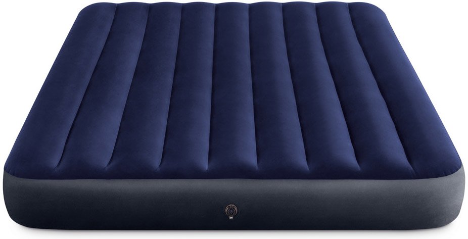 Надувной матрас Intex 64759 Classic Downy Airbed Fiber-Tech 152*203*25см - фото