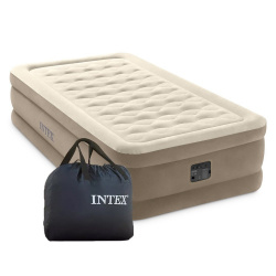 Надувная кровать INTEX 64426Ultra Plush Bed 99*191*46 см с встр.насосом 220 В - фото