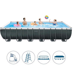 Каркасный бассейн Intex 26364 ULTRA XTR Rectangular Pool Set 732х366х132 см. - фото
